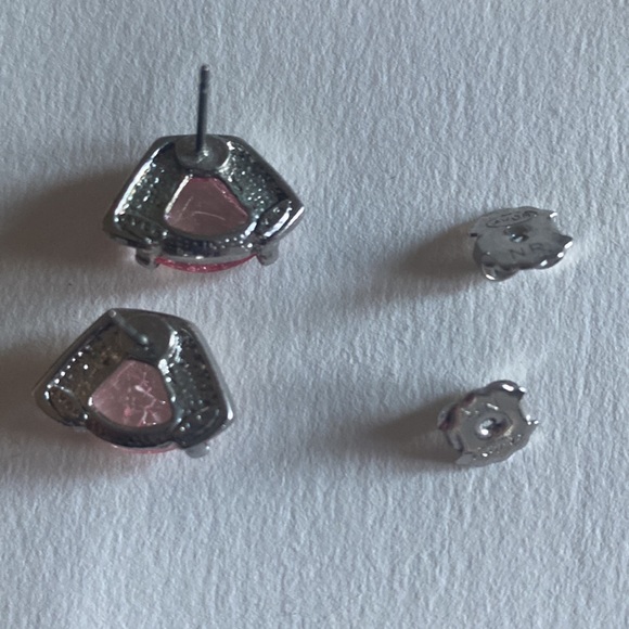 Vintage Avon Pink rhinestones and Faux pink pearl necklace w matching earrings - Picture 7 of 12